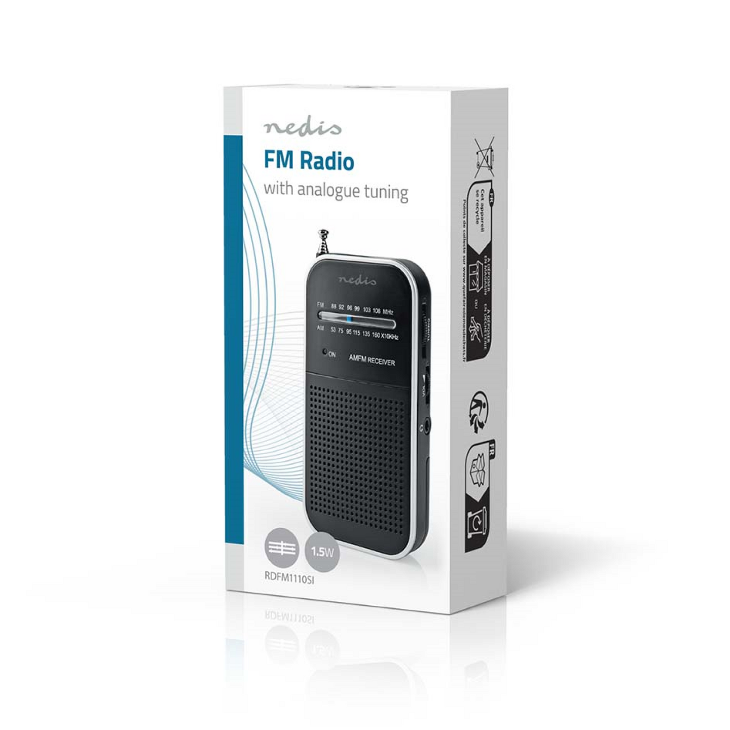 Nedis RDFM1110SI -kannettava radio