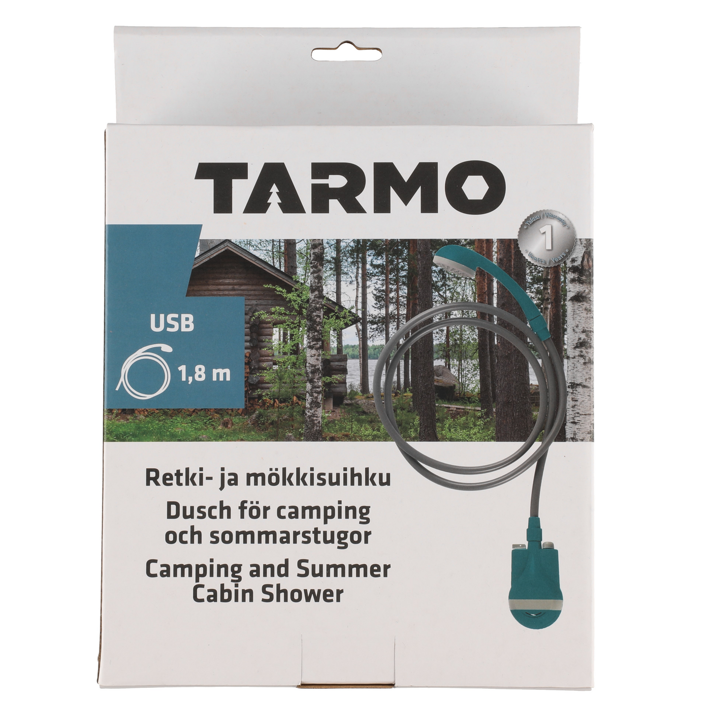 Tarmo ladattava retki- ja mökkisuihku