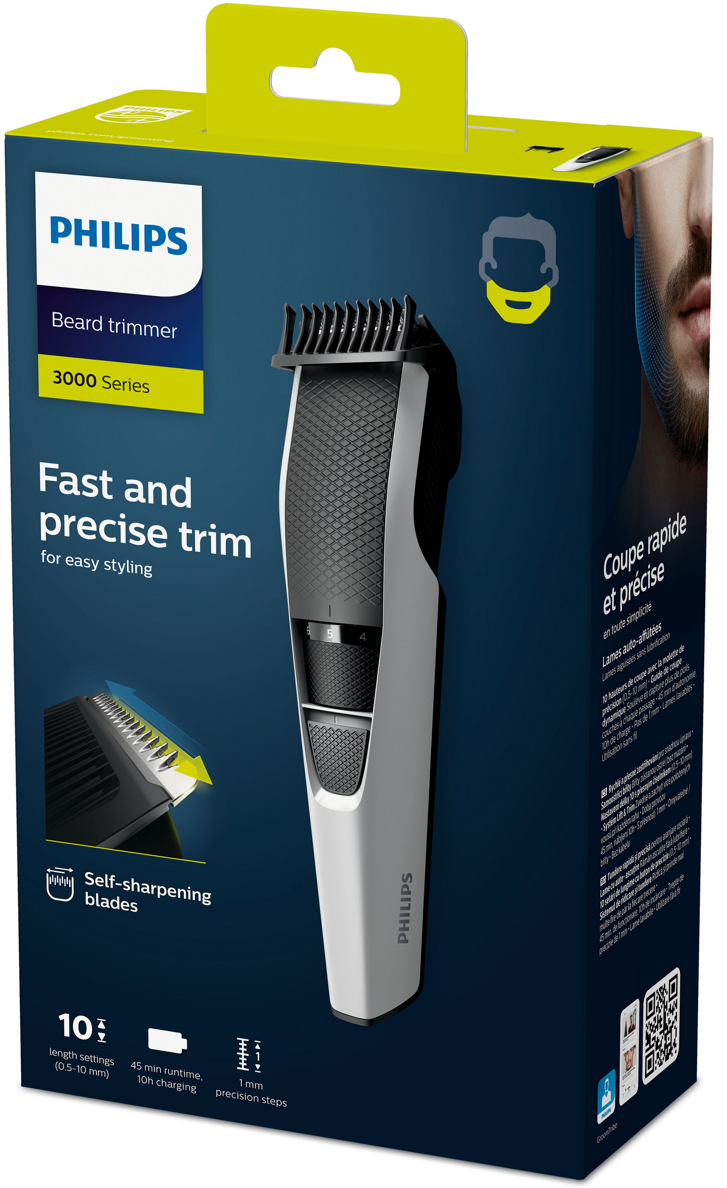 Philips Beardtrimmer Series 3000 BT3206/14 -partatrimmeri