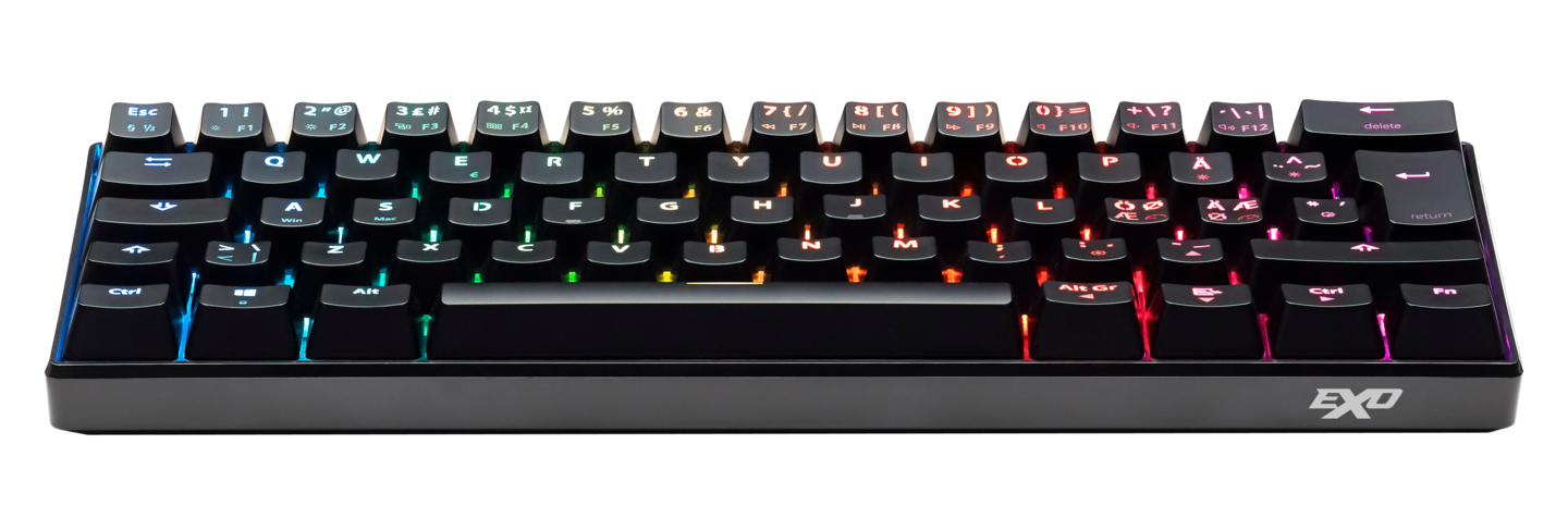 EXO Rascal mekaaninen mininäppäimistö musta