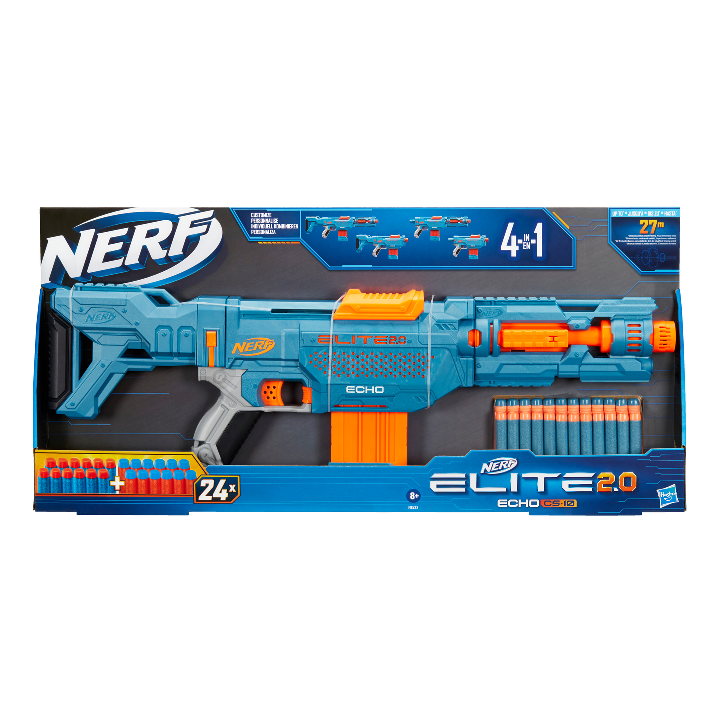 NERF Elite 2.0 Echo CS 10 Pehmonuoliase