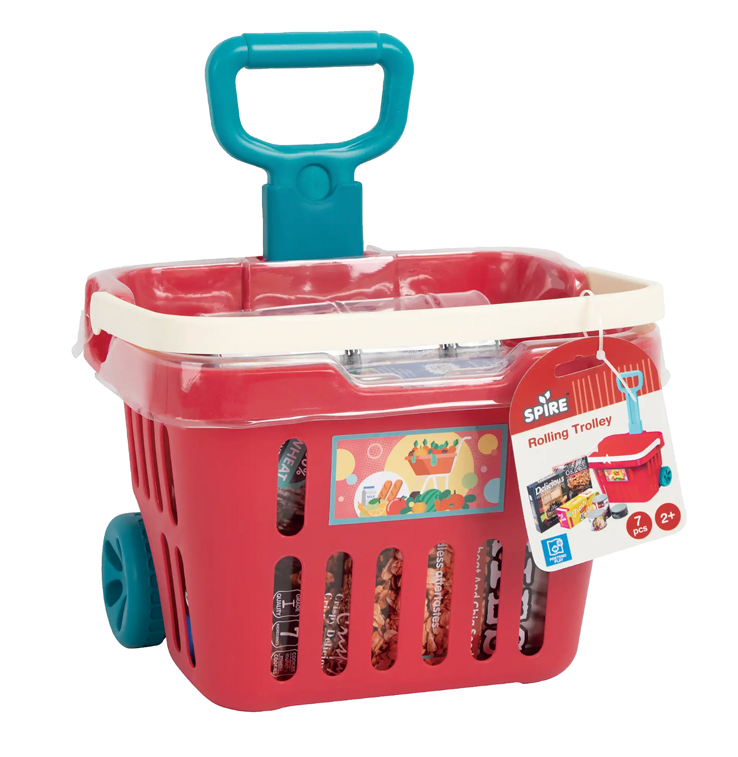 SPIRE vedettävä ostoskori