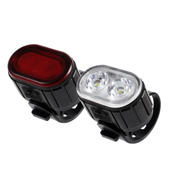 Atom polkupyörän valosetti ladattava ovaali 100lm