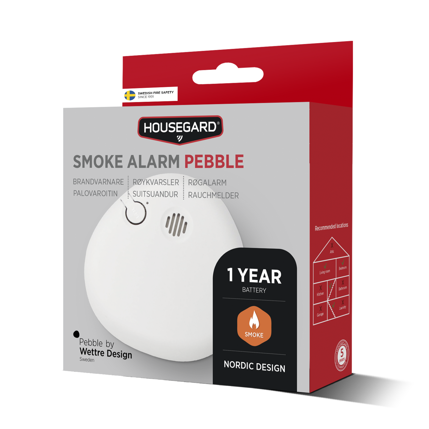 Housegard Optinen palovaroitin Pebble SA700