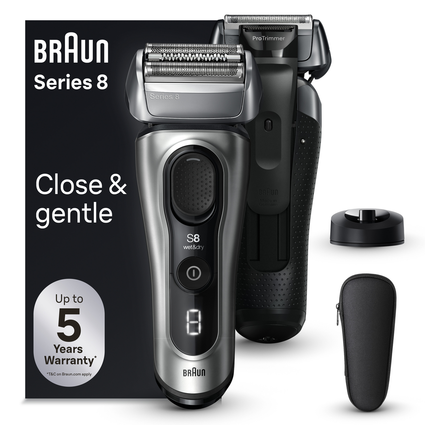 Braun Series 8 8517s -parranajokone