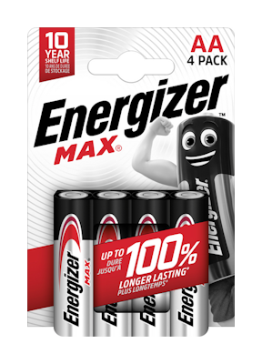 Energizer Max AA -alkaliparisto, 4 kpl