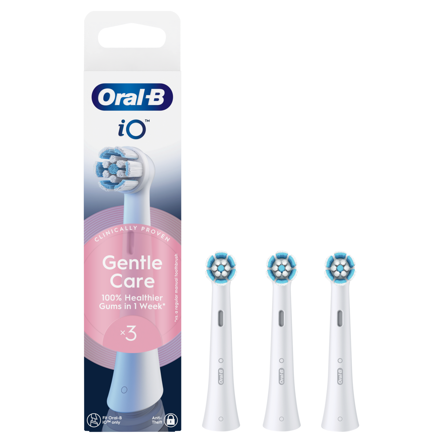 Oral-B iO Gentle Care -vaihtoharja, 3 kpl