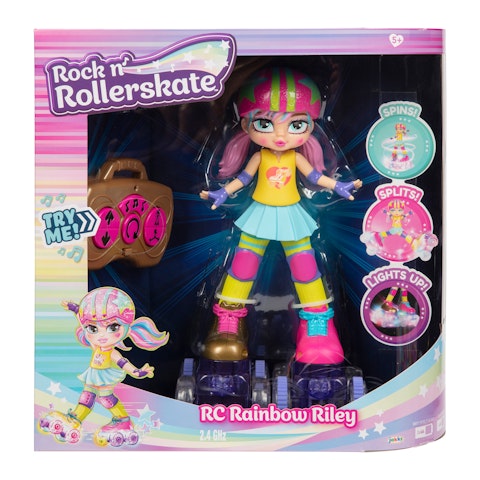 Rock N Rollerskate Rainbow Riley -  Rullaluistelu tyttö