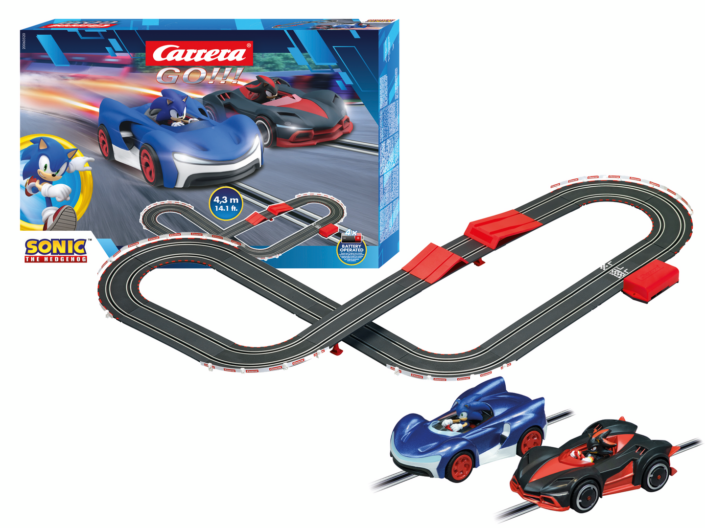 Carrera GO! Sonic autorata 4,3m