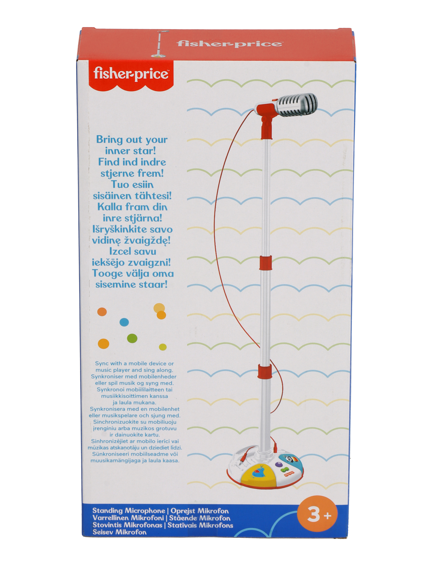 Fisher-Price mikrofoni ja alusta