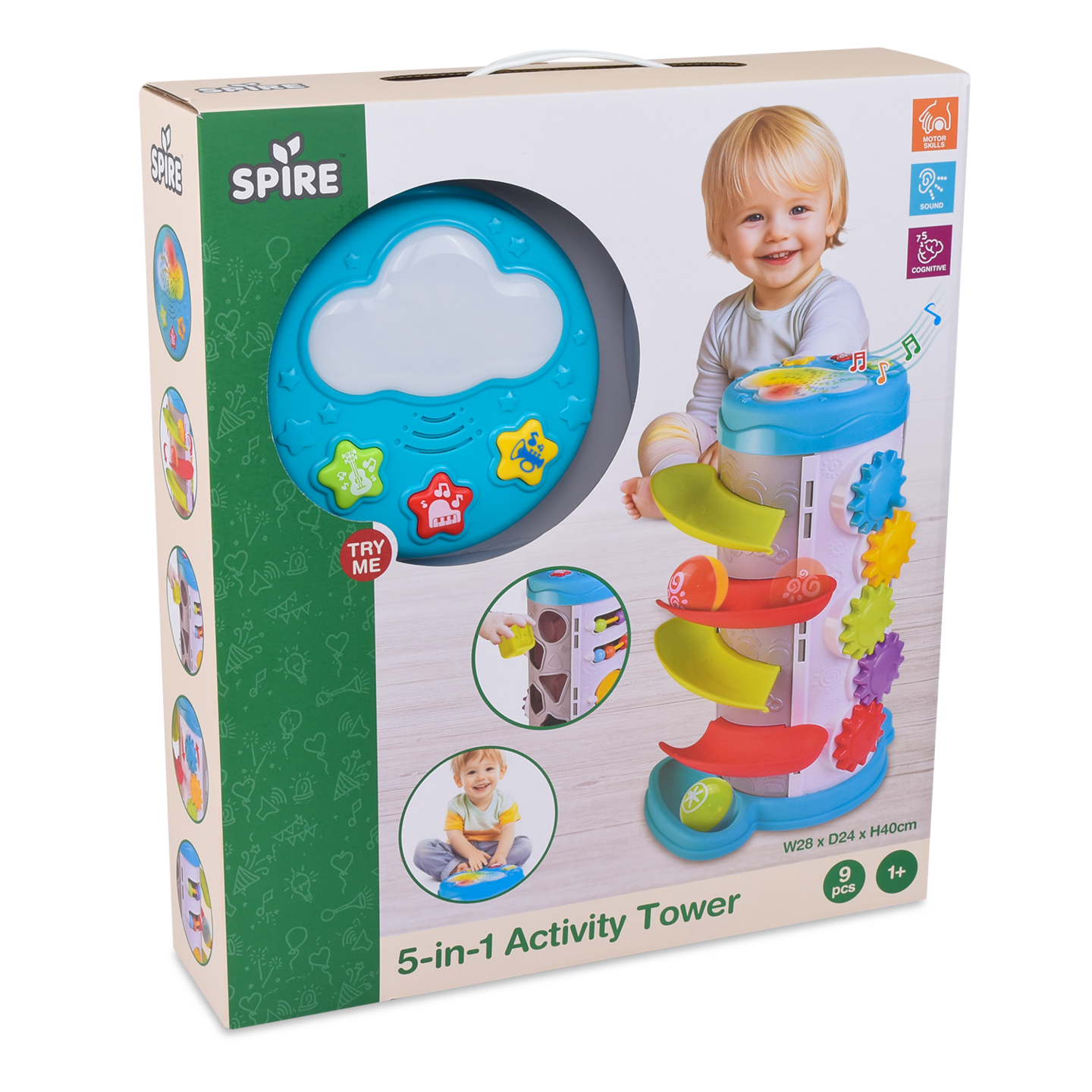 SPIRE 5 IN 1 Aktiviteettitorni