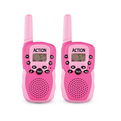 Action Zone Walkie Talkie pinkki