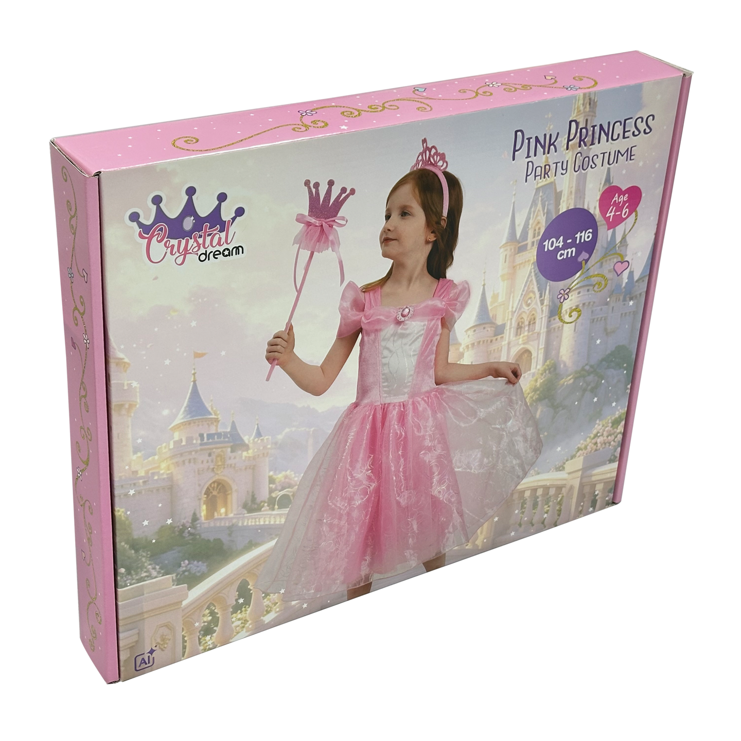 PINK PRINCESS DRESS-UP BOX SET