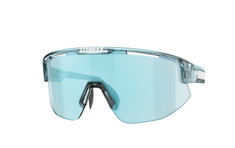 Bliz Matrix urheilulasit läpikuultava jään sininen