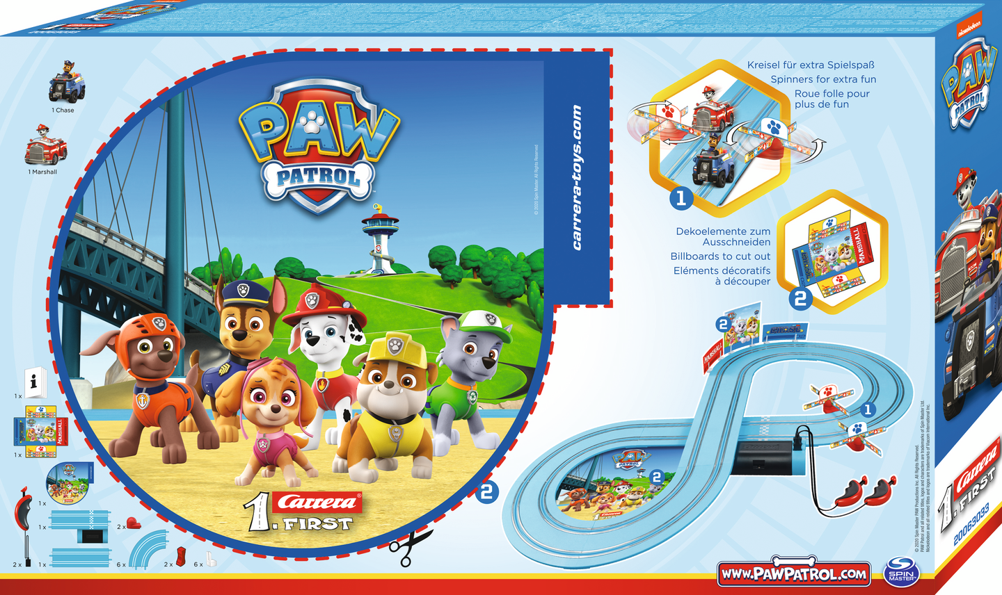 Carrera My First Paw Patrol autorata 2,4m