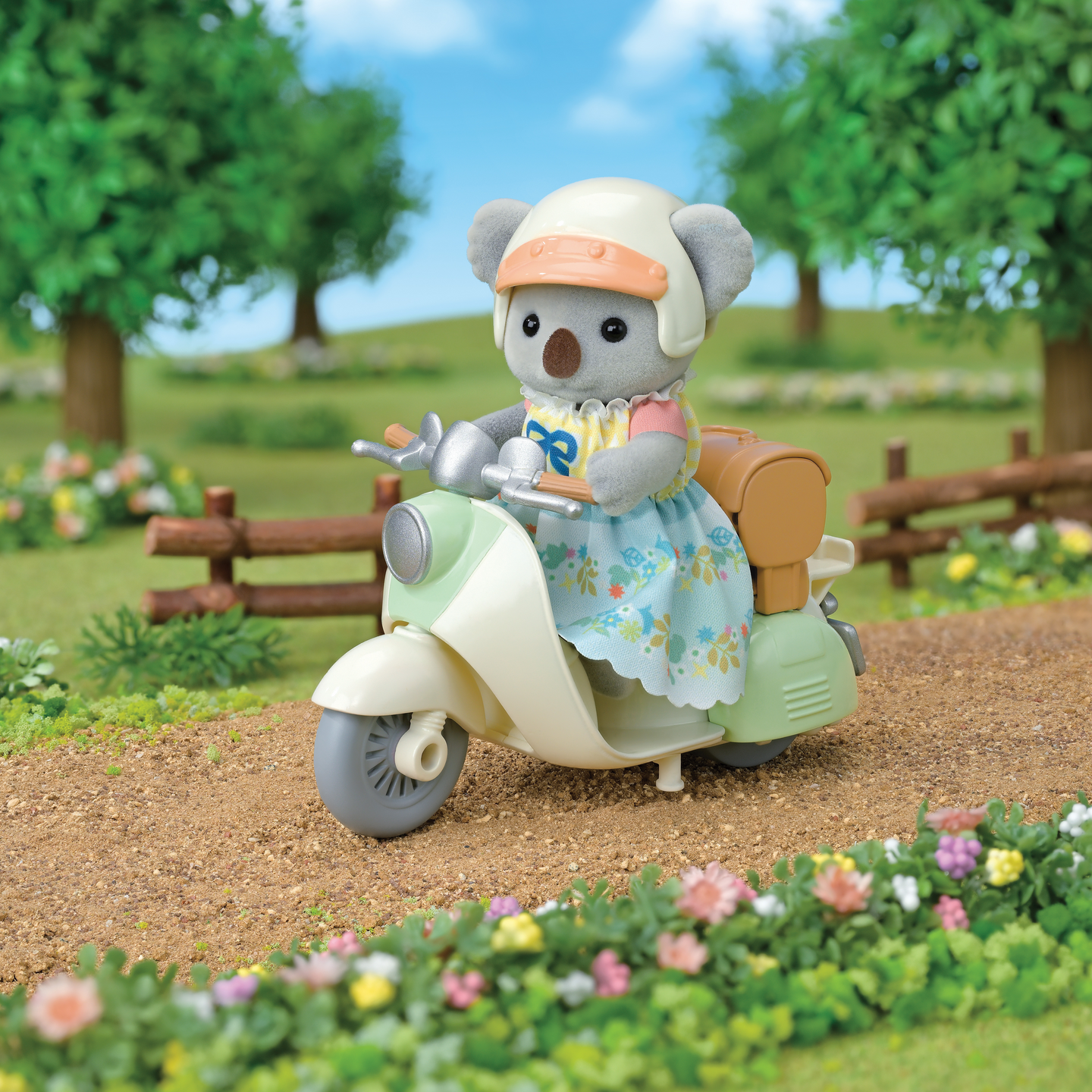 Koala-äiti ja skootteri