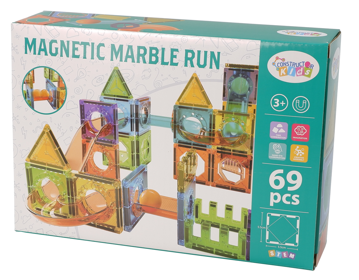 CONSTRUCTOR KIDS Magneetti kuularata 69