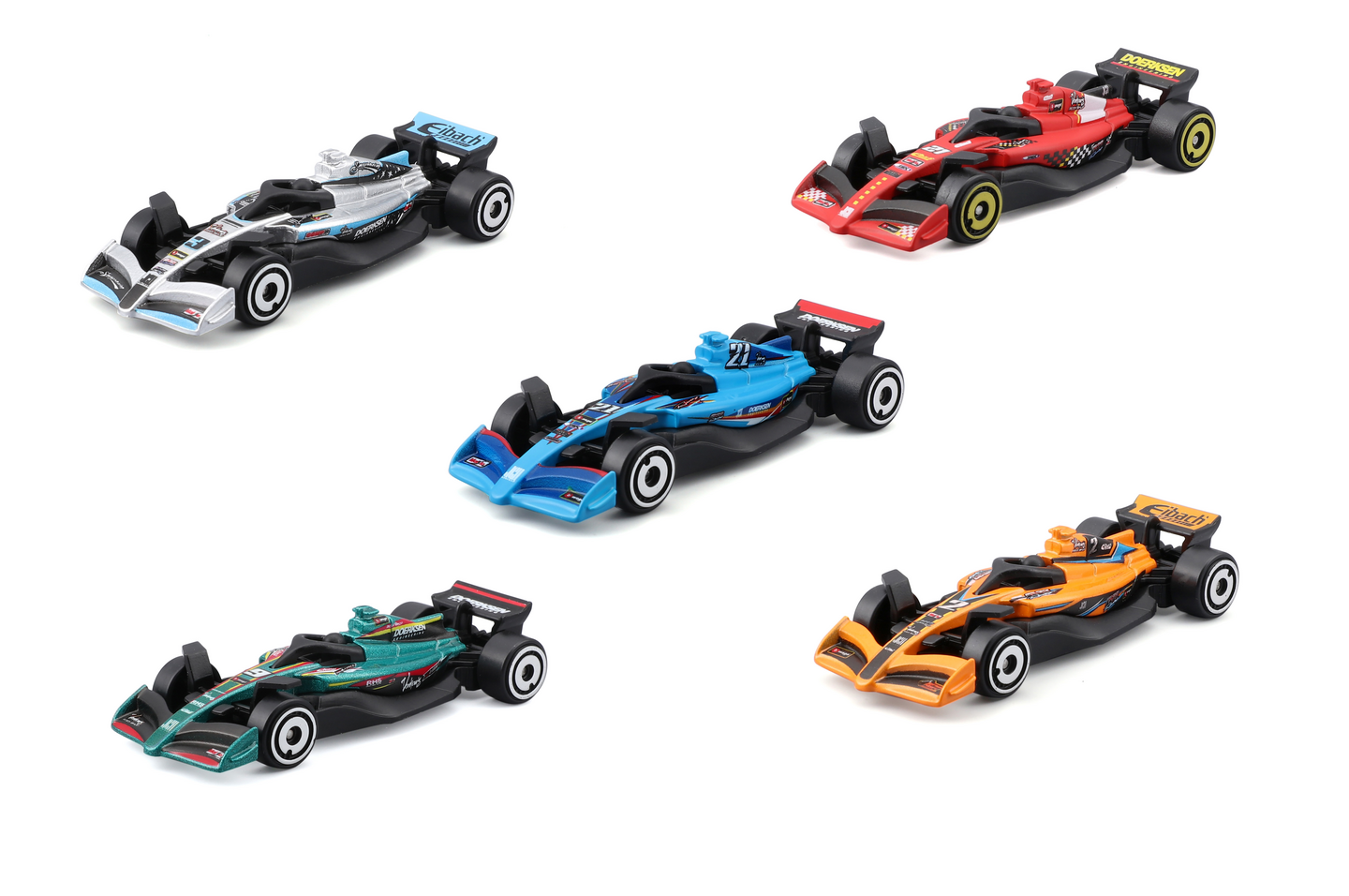 CAR MANIA F1 pikkuauto 5kpl
