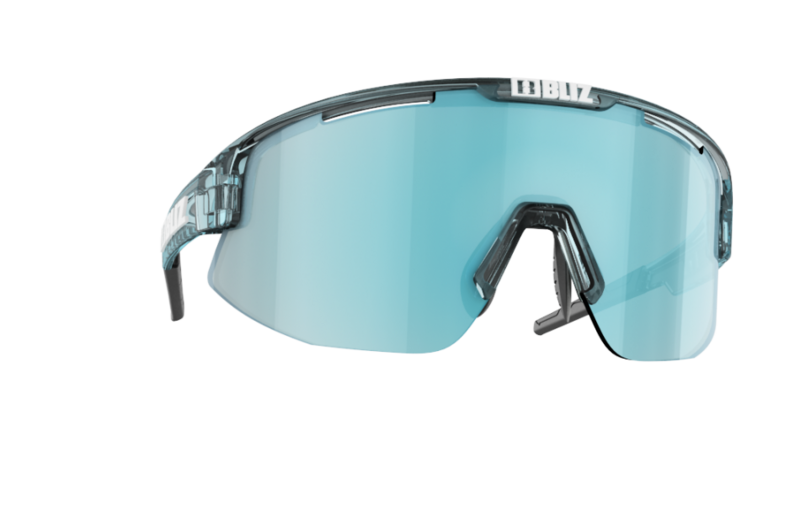 Bliz Matrix urheilulasit läpikuultava jään sininen