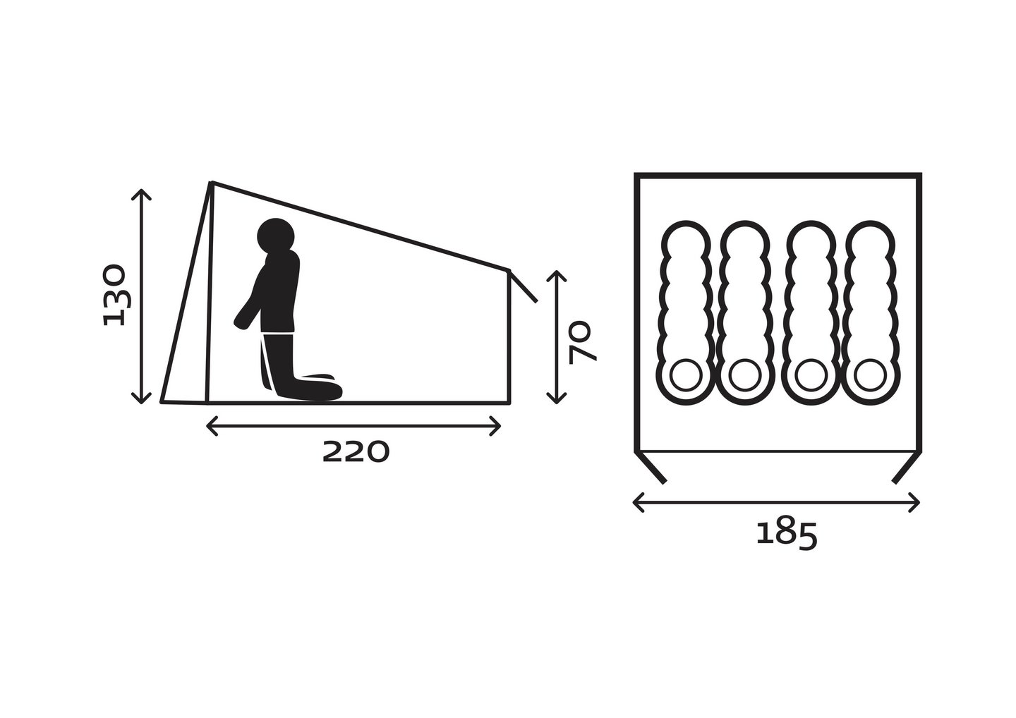 Halti Laavu EVO teltta vihreä