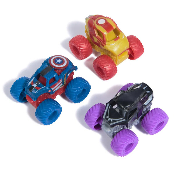 Monster Jam Mini 1:87 Marvel 3 Pack Bundle