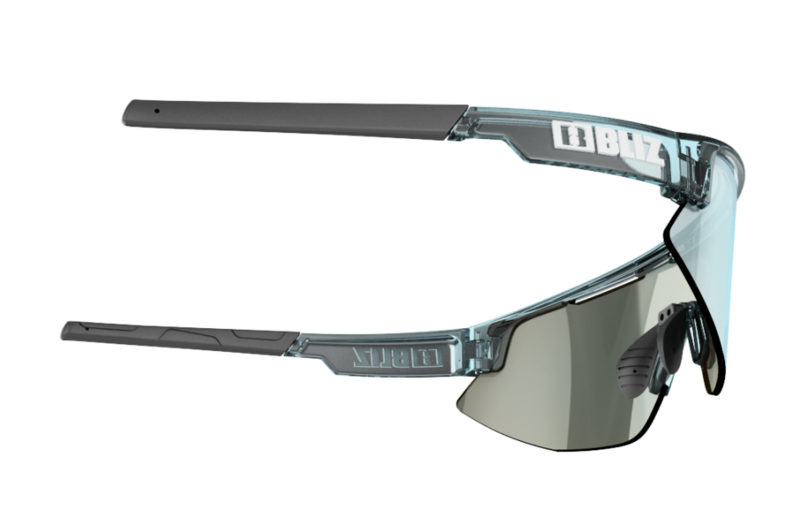 Bliz Matrix urheilulasit läpikuultava jään sininen