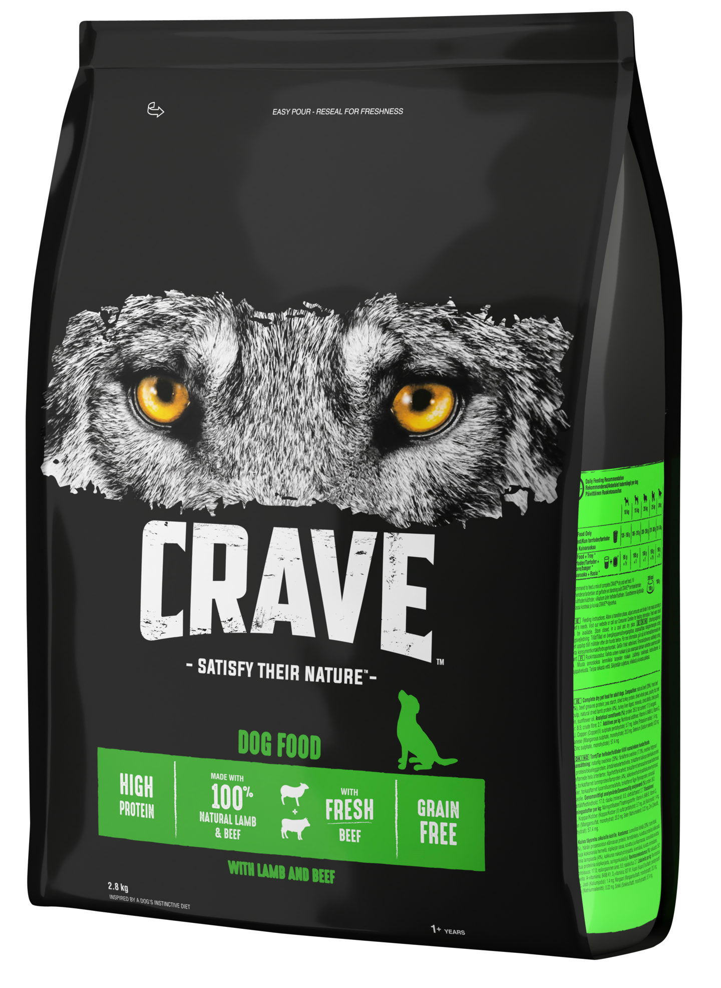 Crave koiran ruoka 2,8kg lammas härkä