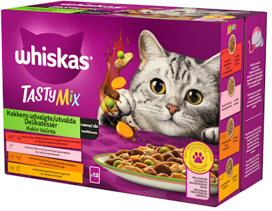 Whiskas Tasty Mix Kokin valinta kastikkeessa 12x85g