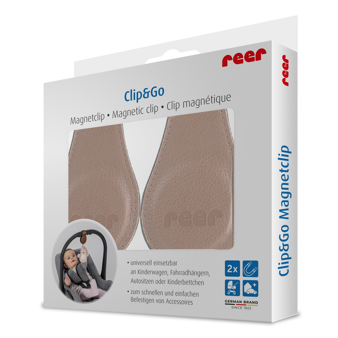 Reer Clip&Go magneettikiinnikkeet 2 kpl