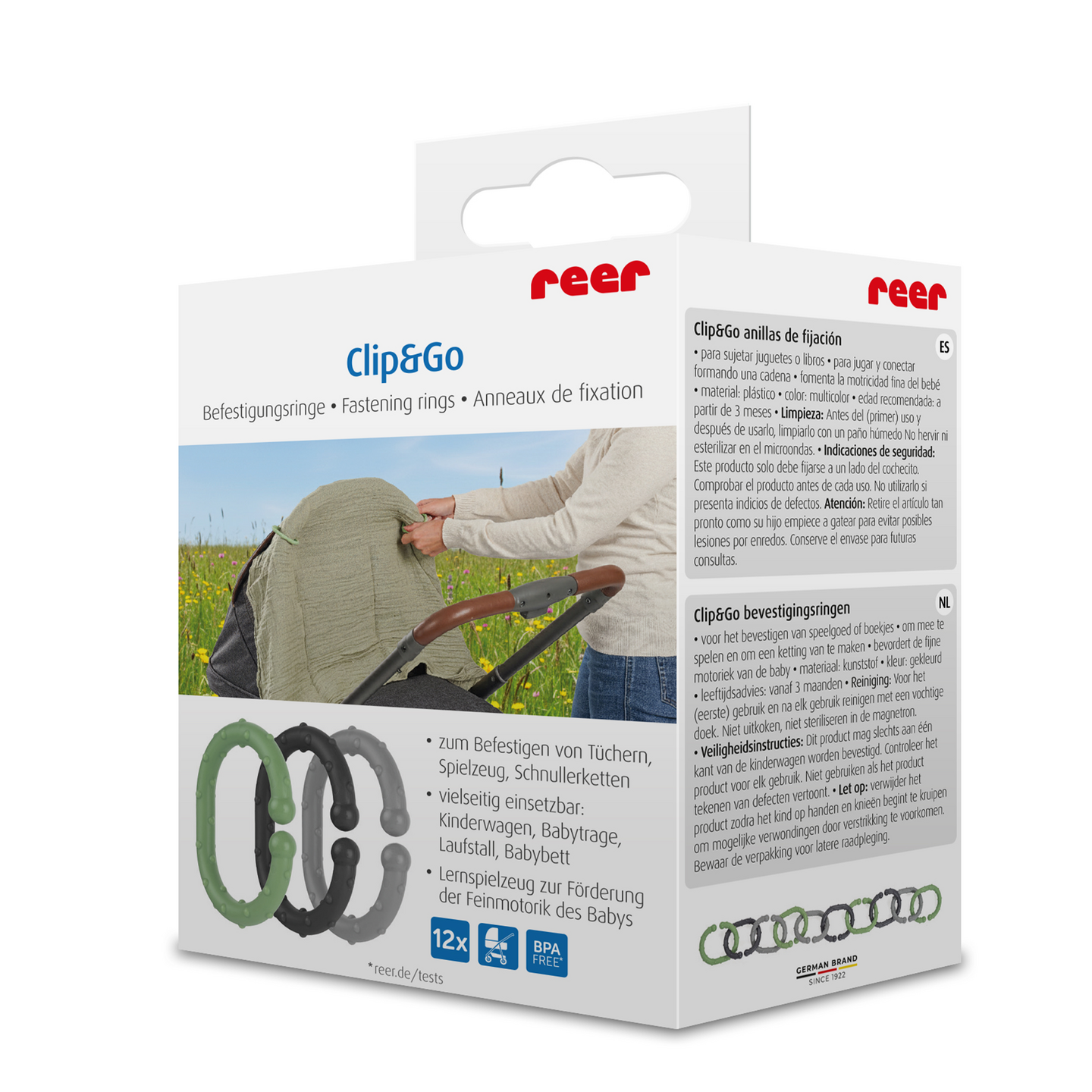 Reer Clip&Go kiinnityslenkit 12 kpl