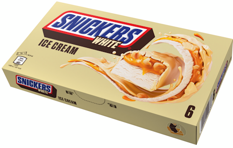 Snickers patukat White 6x40,8g/44.6ml