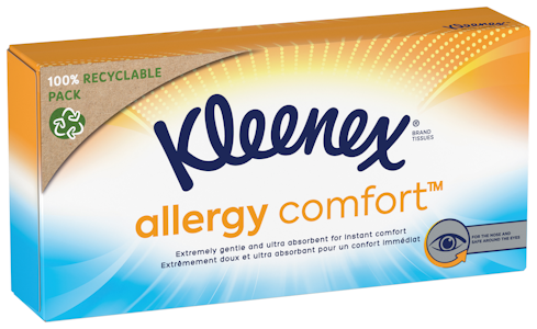 Kleenex Allergy Comfort kasvopaperi/nenäliina box 56kpl