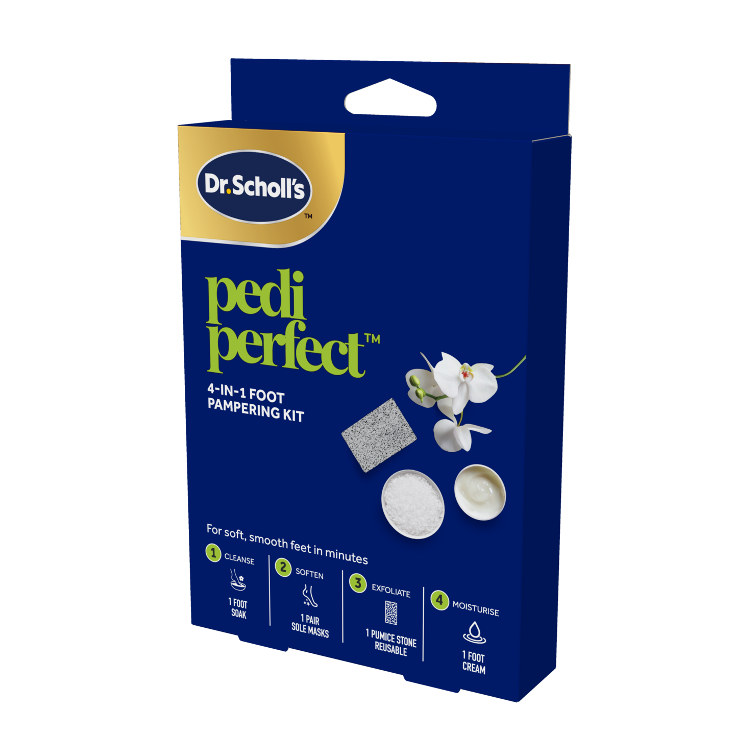 Dr. Scholl's Pedi Perfect 4-in-1 Jalkojenhoitosetti