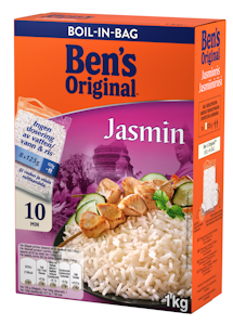 Ben's Original Jasmiiniriisi keitinpusseissa 8x125g