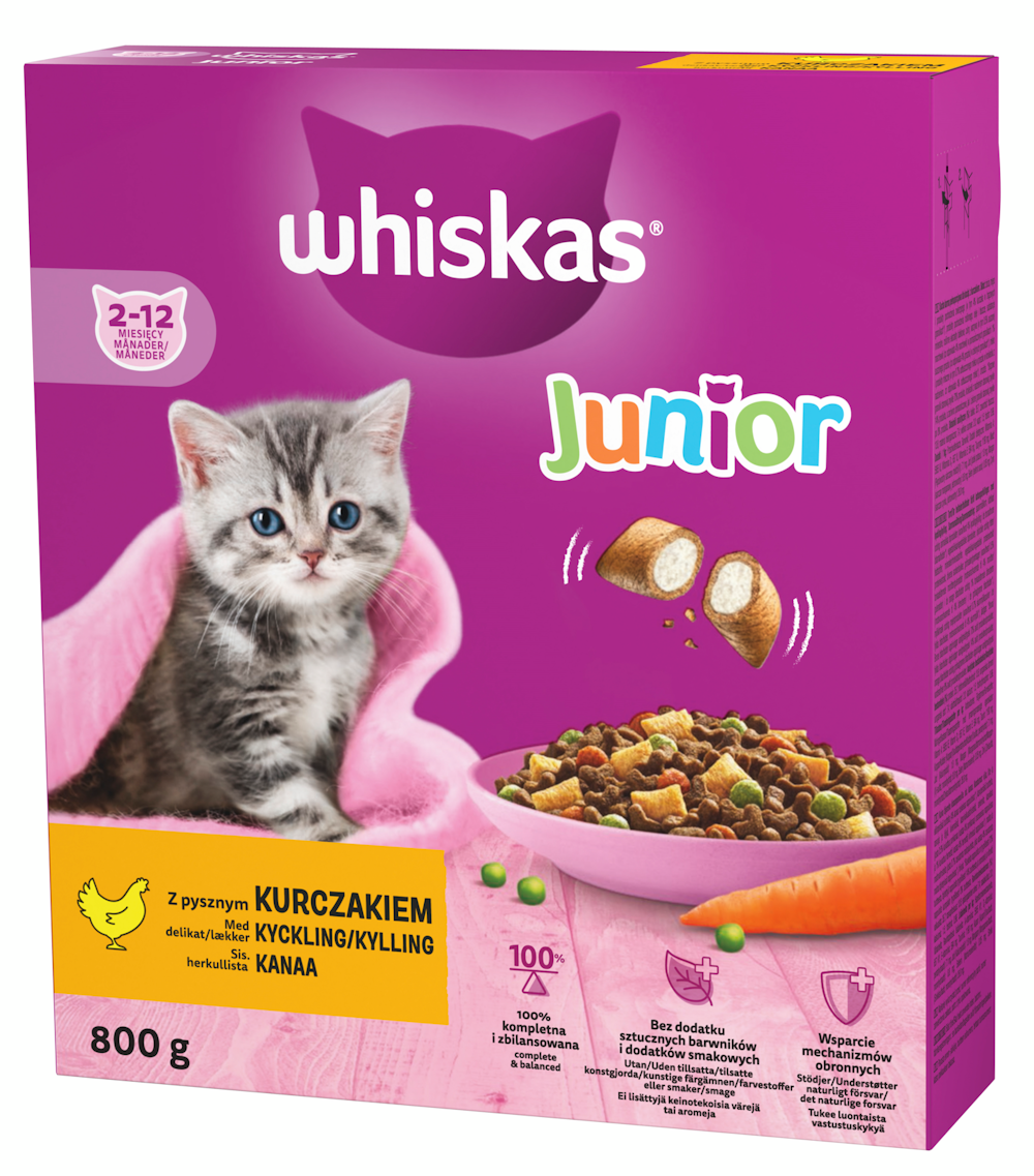 Whiskas Junior kanaa 800g — HoReCatukku Kespro