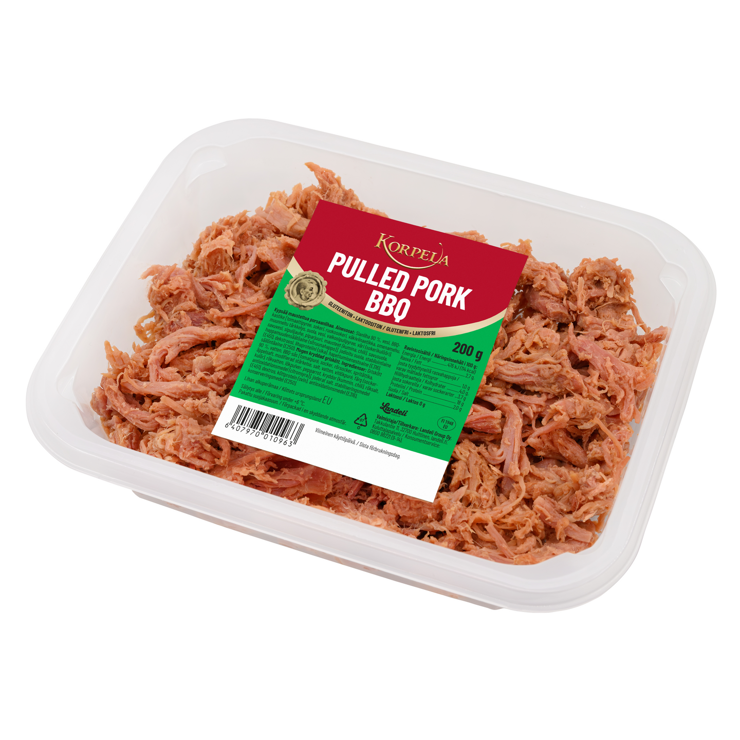 Korpela Pulled pork BBQ 200 g
