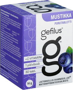 Gefilus purutabletti 30tabl mustikka