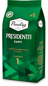 Presidentti kahvi 450g papu