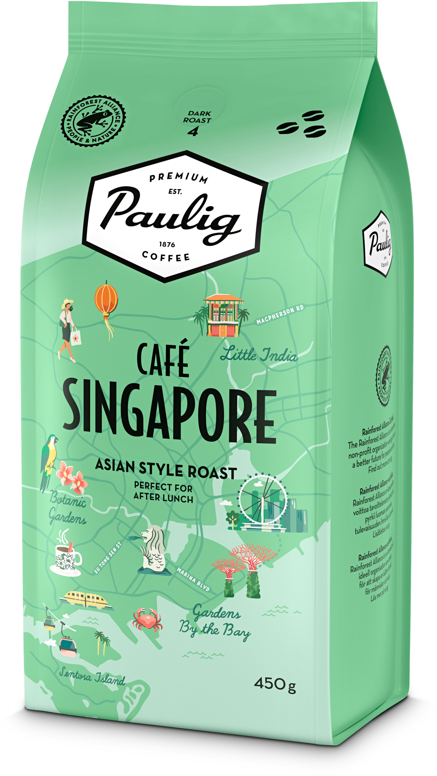 Paulig Cafe Singapore 450 g papukahvi RFA