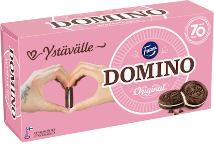 Fazer Domino Original vaniljanmakuinen täytekeksi 350g