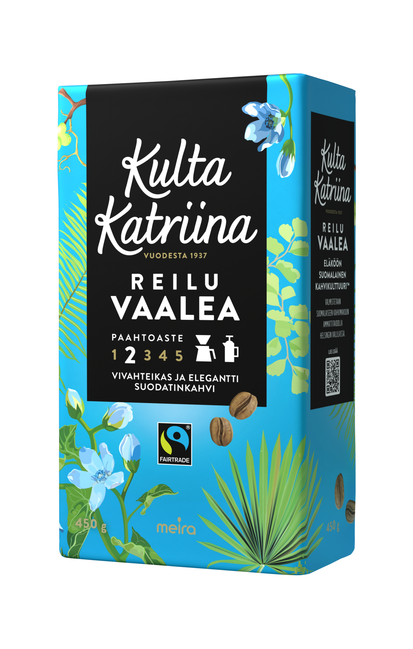 Kulta Katriina Reilu vaalea suodatinkahvi Reilu kauppa 450g