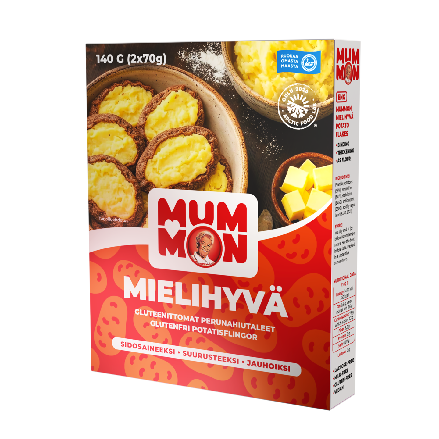 Mummon Mielihyvä perunahiutaleet 140g