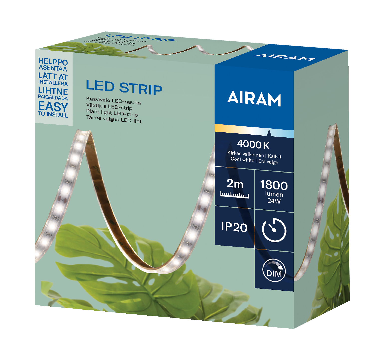 Airam kasvivalo led strip valonauha 2m