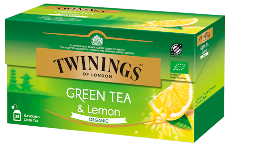 Twinings vihreätee 25x1,5g sitruun luomu