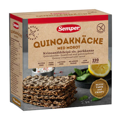Semper 220g Kvinoanäkkileipä gluteeniton