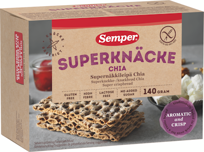 Semper supernäkkileipä 140g chia gluteeniton