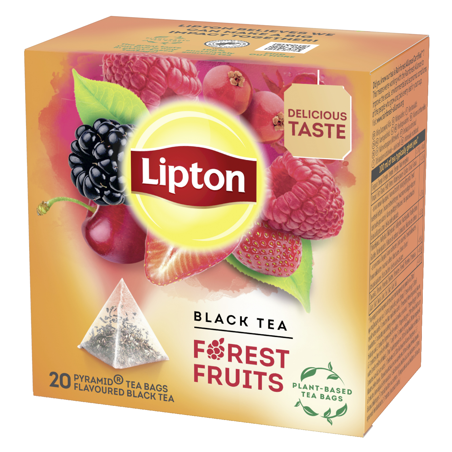 Lipton forest Fruit Tea 20 pyramidipussia 34g