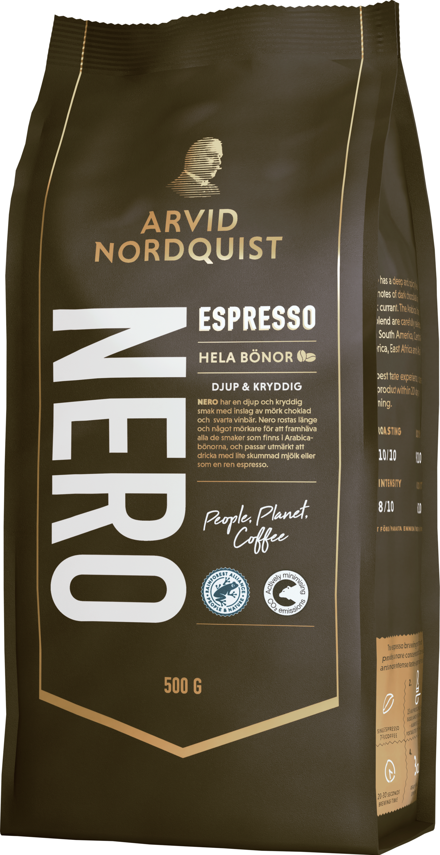 Classic papukahvi Nero espresso 500 g