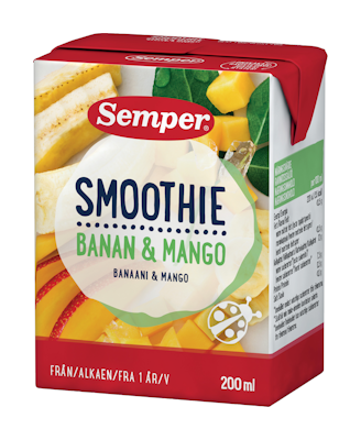 Semper Smoothie banaani ja mango 200ml 1v