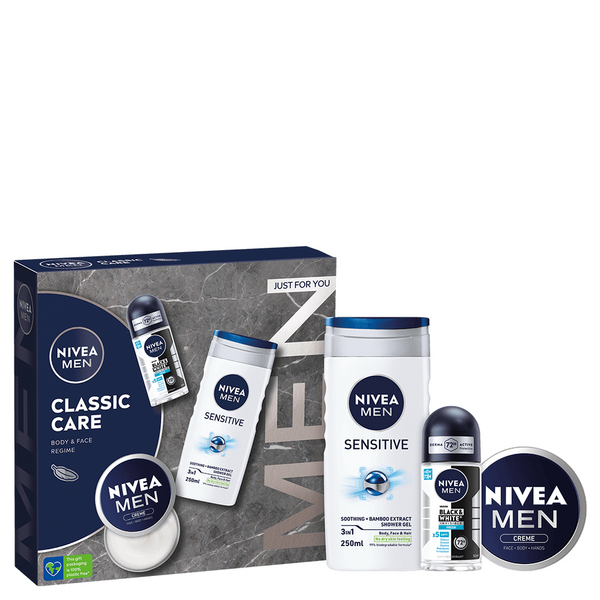 NIVEA Men Classic Care lahjapakkaus 2024 sis. 3 tuotetta